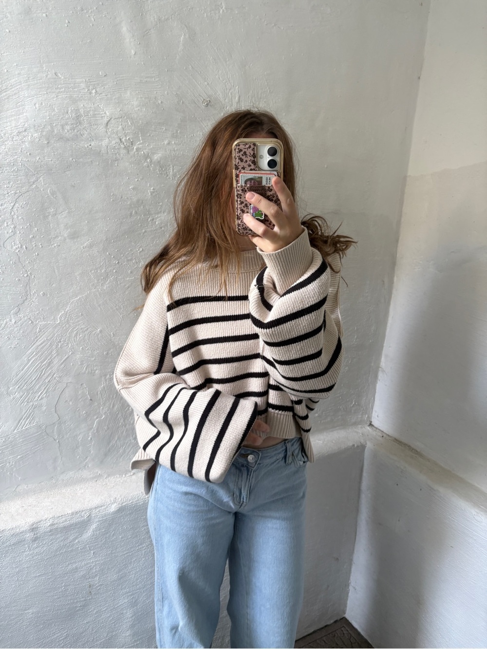Free People Stripe Easy Street Crop Sweater - Picture 6 of 9